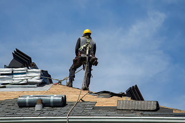 Professional Gutter Installation technician working in Lavinia, TN